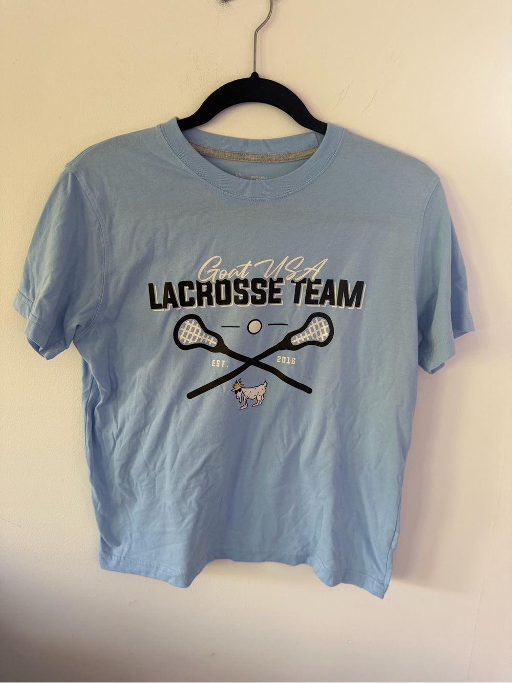 Goat USA Light Blue Lacrosse Team Short Sleeve Tee
